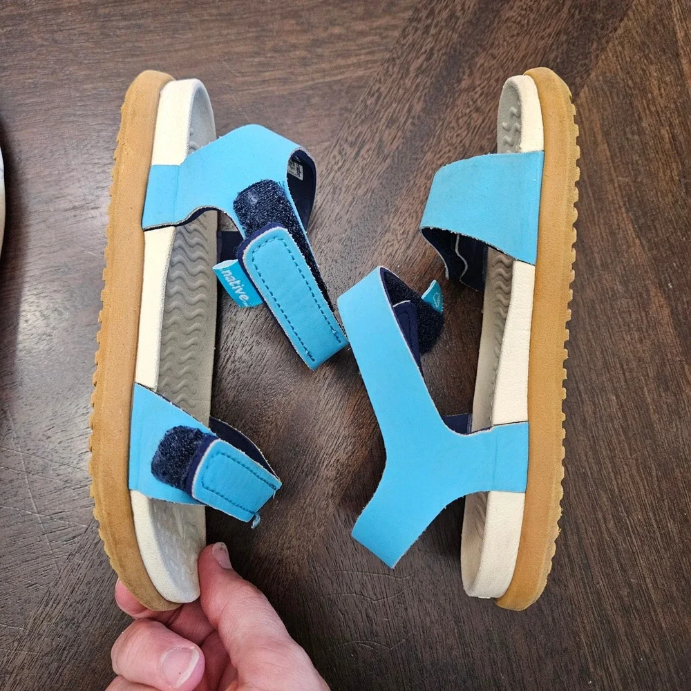 Native Jefferson Charley Shoes Kids C11 Red Blue EVA Water Sandals Lot of 2